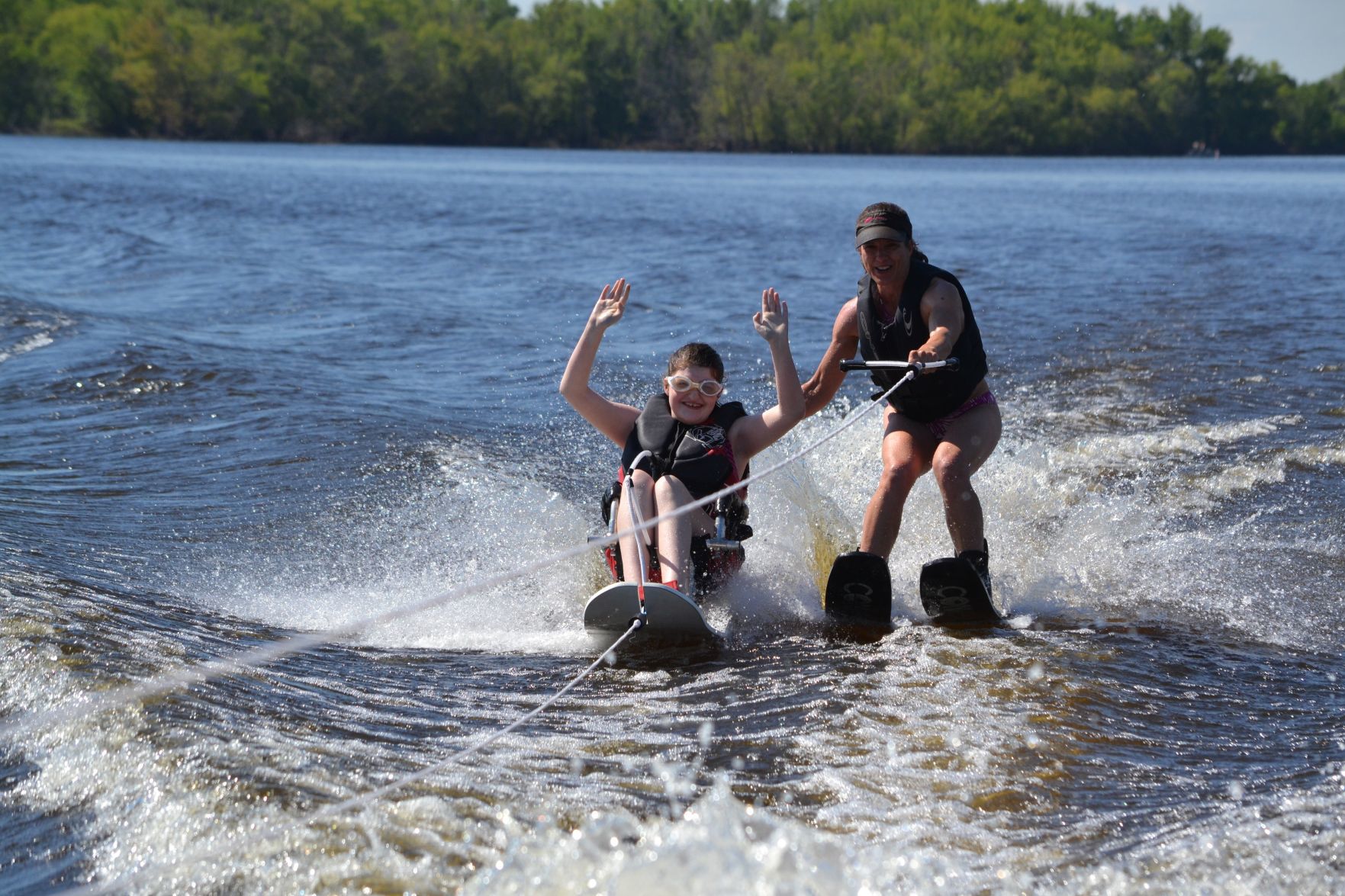 Adaptive water ski clinic